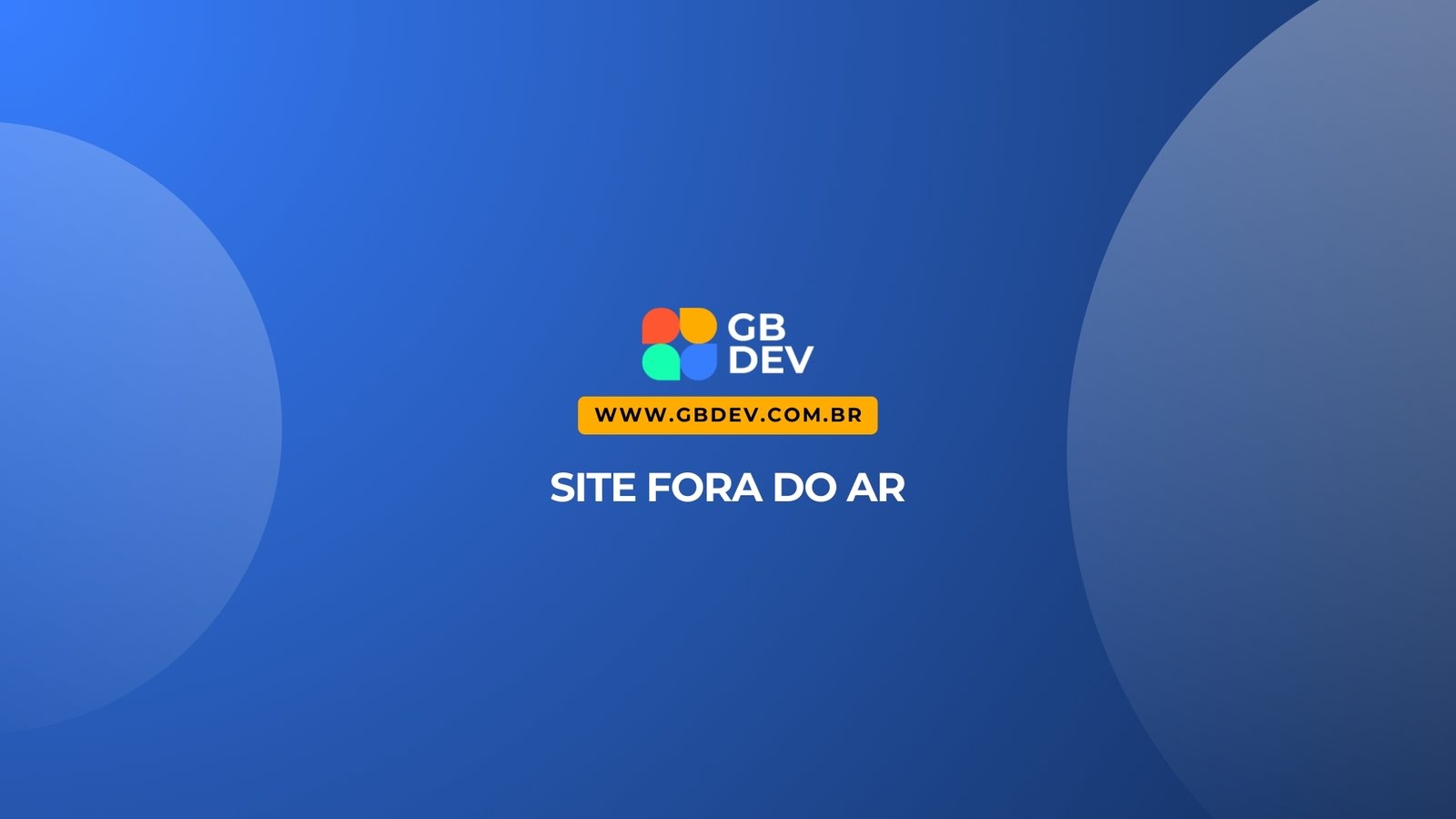 Site fora do ar